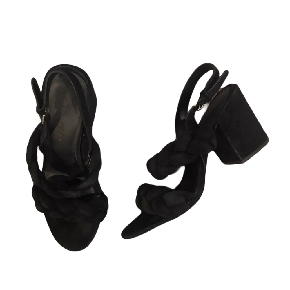 Rebecca Minkoff Braided Heeled Sandals black